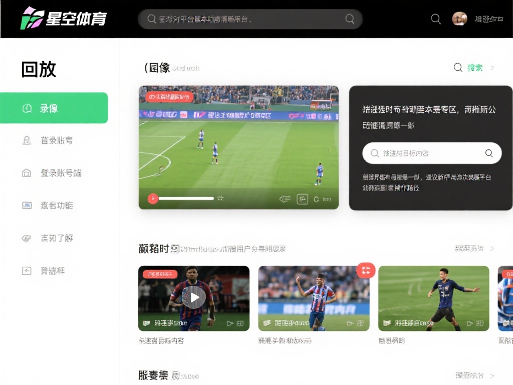 想要在星空体育上顺利观看比赛回放，首先需要对平台的